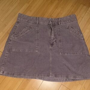 Lavender corduroy skirt